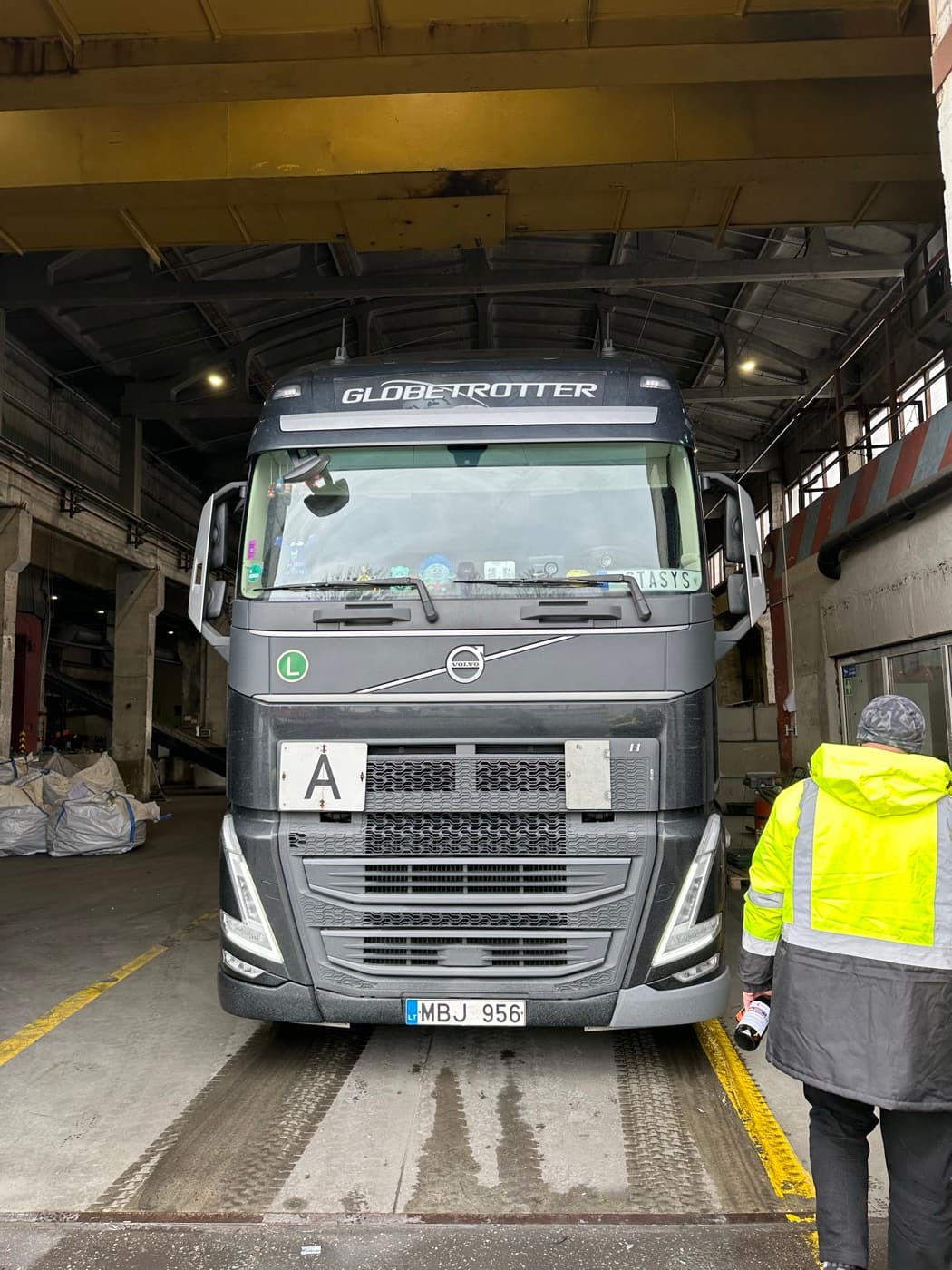 Truck at loading dock